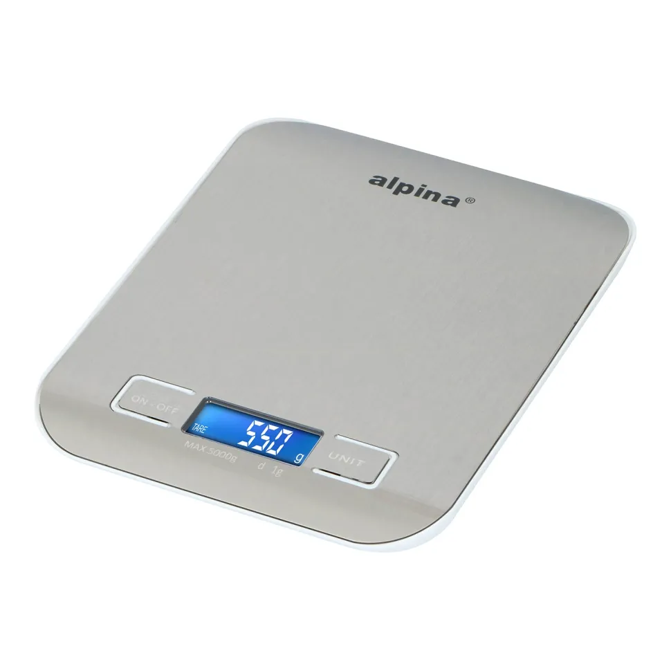 Bilancia Digitale da Cucina in Acciaio Inox 5 Kg