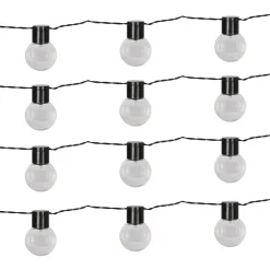 Catena Luminosa Solare 20 Lampadine LED Luce Calda da Esterno