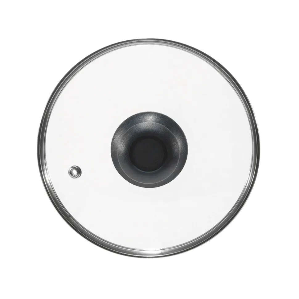 Coperchio in Vetro Temperato con Valvola di Sfiato diametro 22 cm