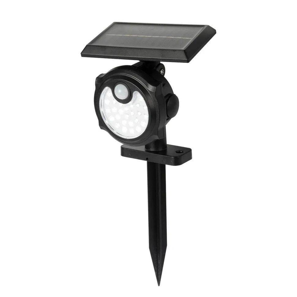 Faretto Solare Led da giardino Luce Fredda 5W con Sensore di Movimento