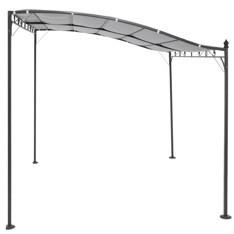Gazebo Veranda con telo Grigio 2,5x3 metri