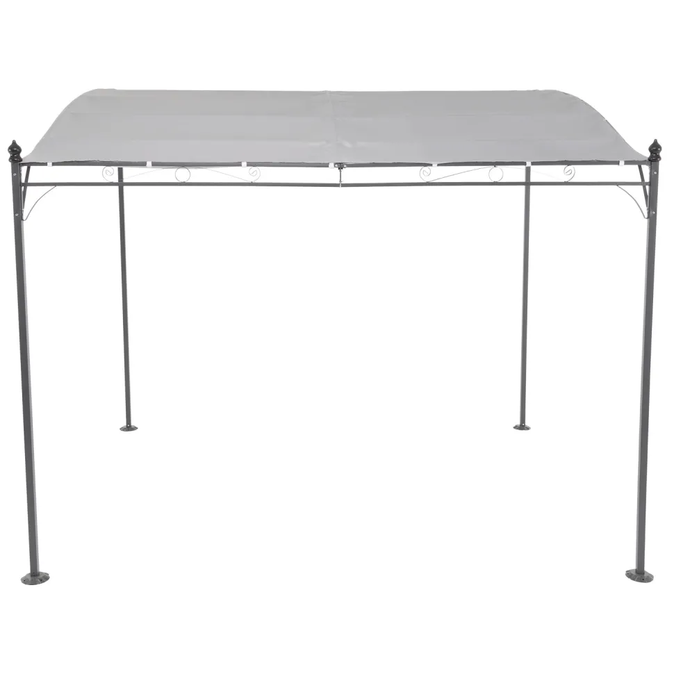 Gazebo Veranda con telo Grigio 2,5x3 metri