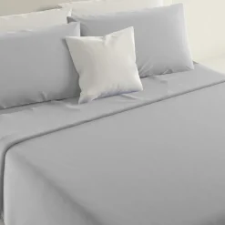 Lenzuola Completo Letto 1 Piazza e mezza Marta Grigio perla