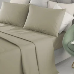 Lenzuola Completo Letto Singolo Marta Sabbia 150x290 cm