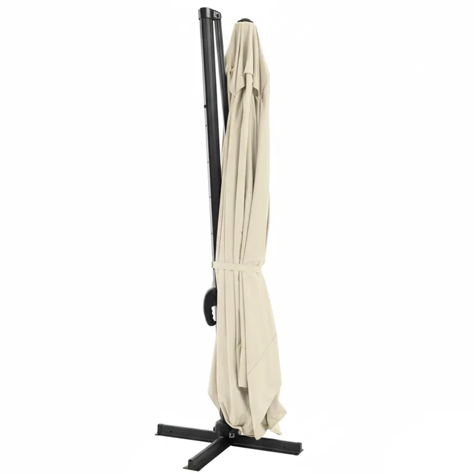 Ombrellone a Lampada con flap telo Ècru 3x4 metri