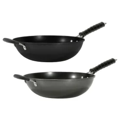 Padella wok con manici diametro 34 cm