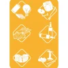 Pattumiera con coperchio colore marrone 10 litri