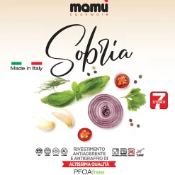 Pentola Antiaderente con coperchio in vetro Linea Sobria diametro 20 cm