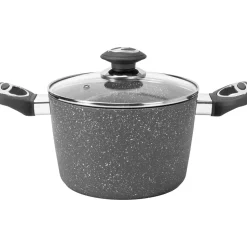 Pentola con coperchio in alluminio pressofuso Linea CookStone diametro 20 cm