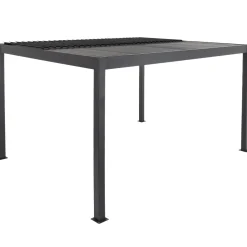 Pergola Bioclimatica in Alluminio Grigio Scuro 3x3 metri
