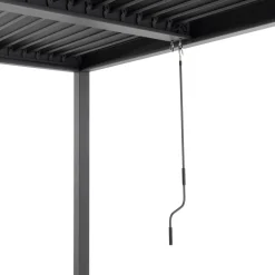 Pergola Bioclimatica in Alluminio Grigio Scuro 3x4 metri