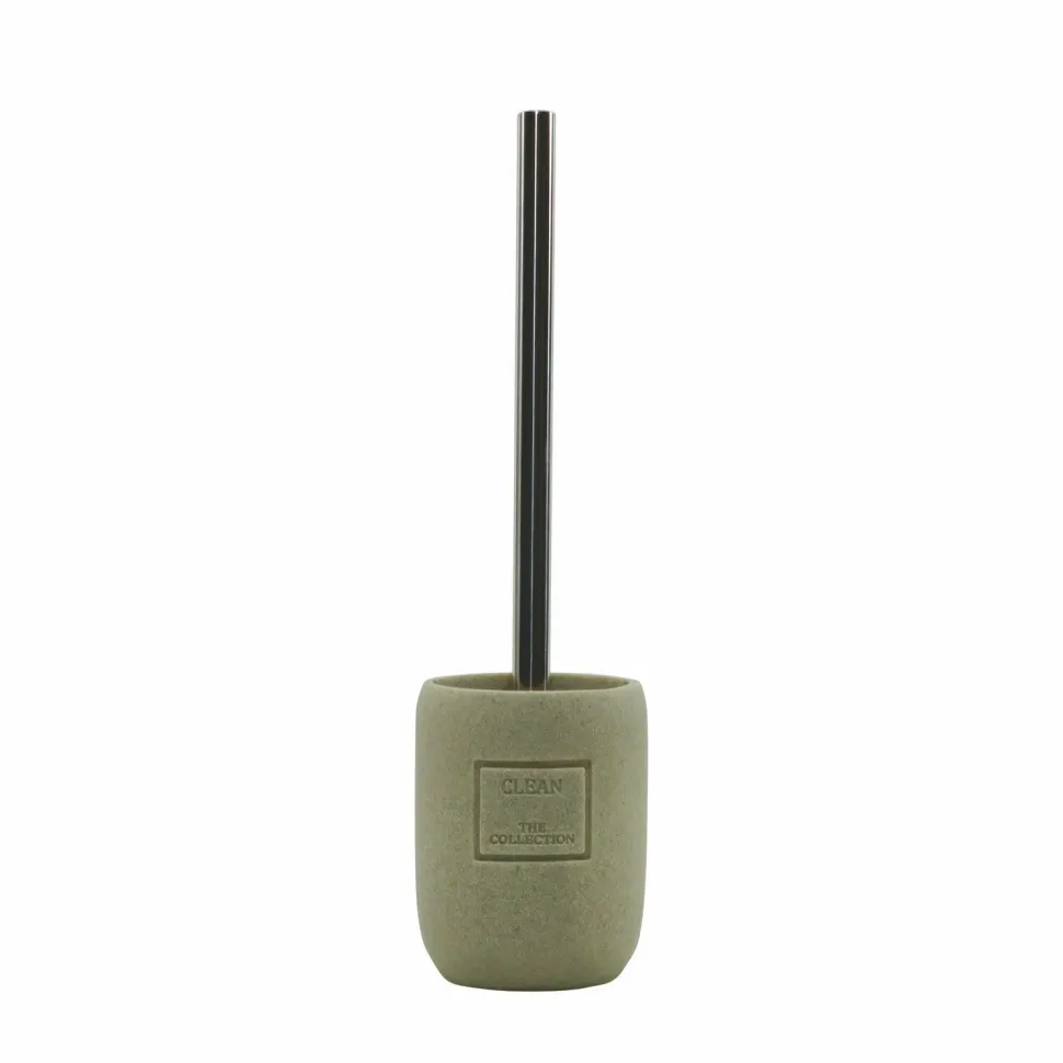 Portascopino con Scopino Sabbia Clean Collection h36 cm diametro 9,5 cm
