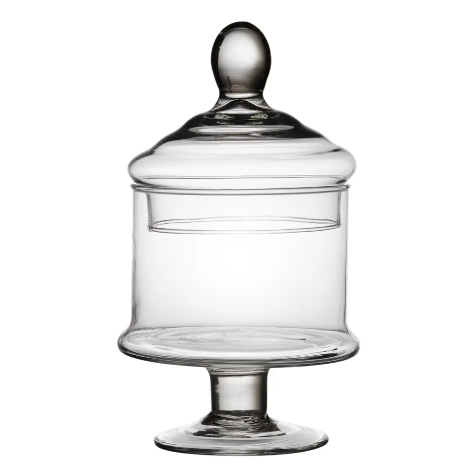 Potiche in Vetro con Coperchio Patisserie h23 diametro 13 cm