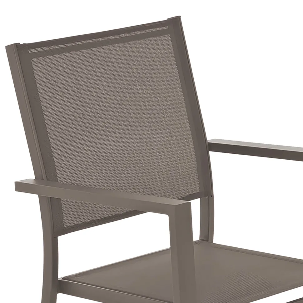 Sedia da giardino in Acciaio Tortora h86x54x54 cm