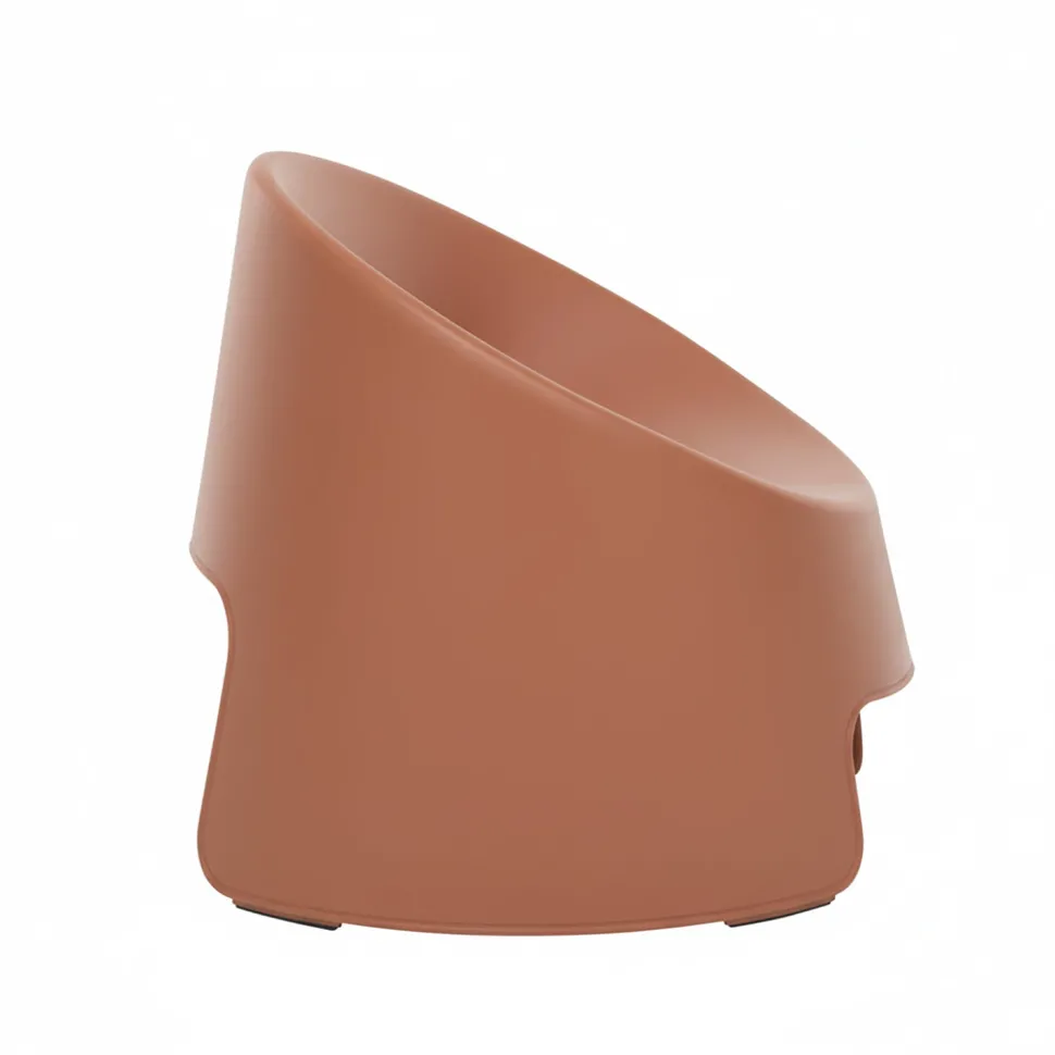 Sedia da giardino in Polipropilene Terracotta con Protezione UV