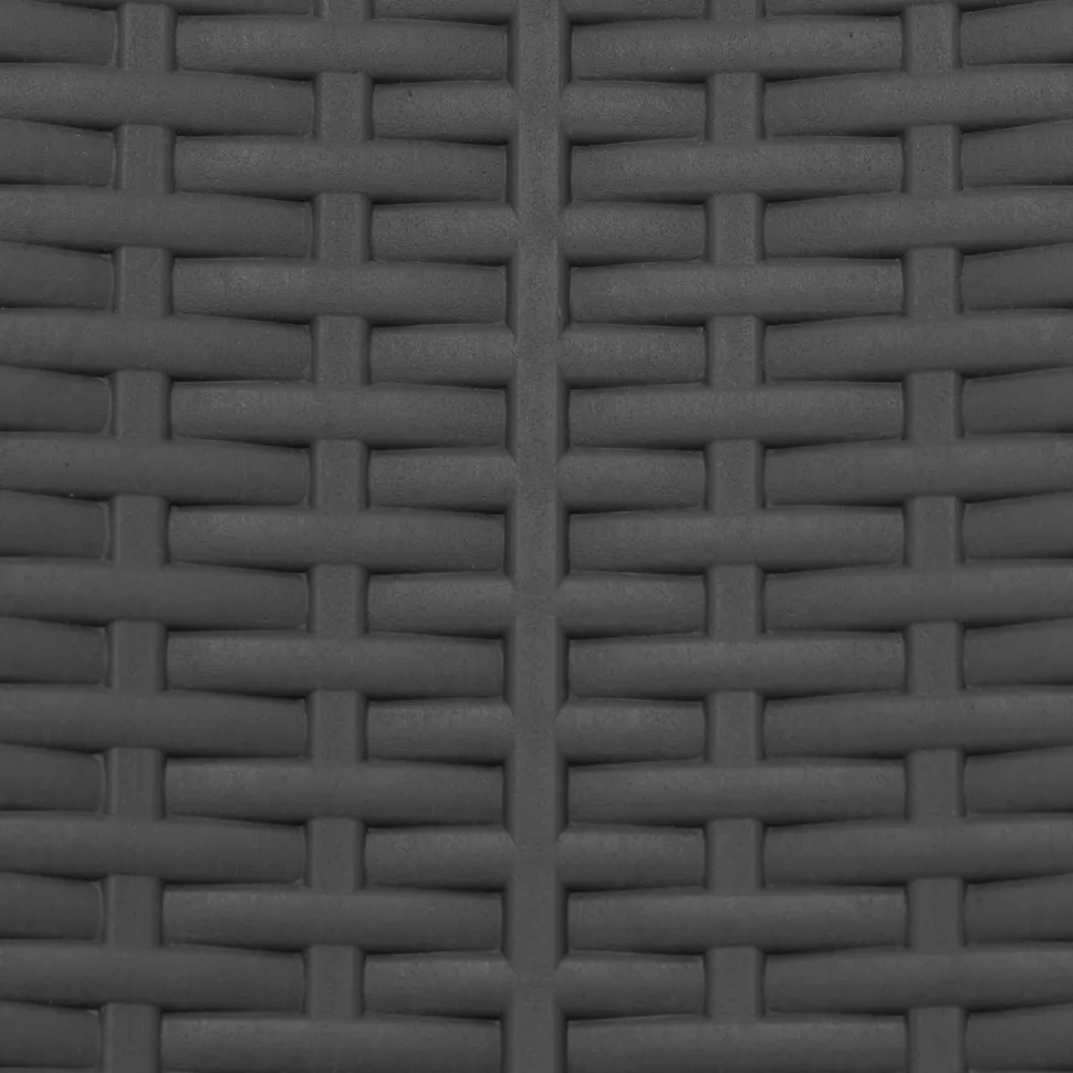 Sedia da giardino Richiudibile Effetto Rattan Antracite