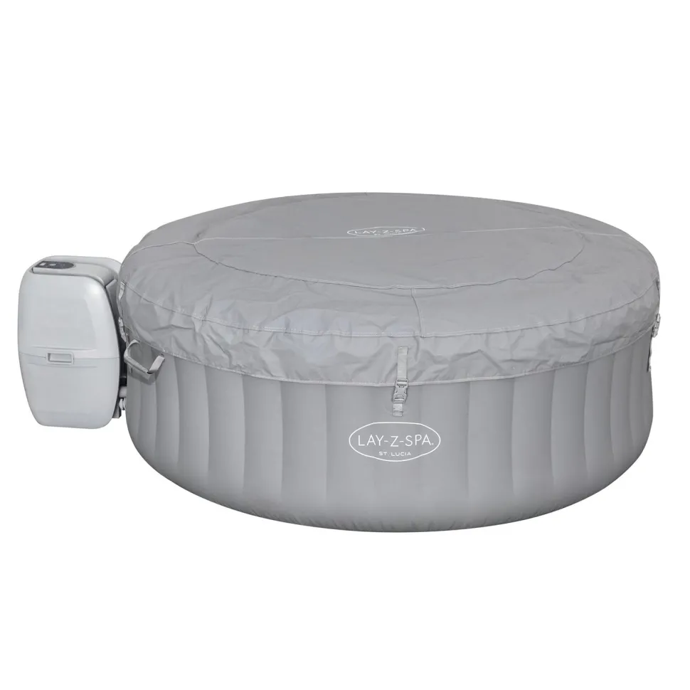 Spa Idromassaggio Lay-Z-Spa St. Lucia AirJet 3 Posti Grigio chiaro