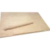 Spianatoia in Legno di Abete con Mattarello 65x45 cm