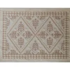 Tappeto Rettangolare Sassari in cotone e poliestere Tortora 70x120 cm