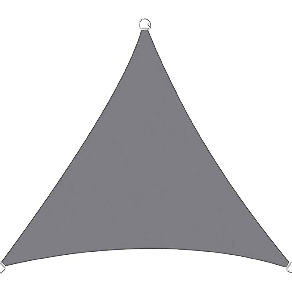 Telo ombreggiante Vela da giardino triangolare Grigio 3x3x3 metri
